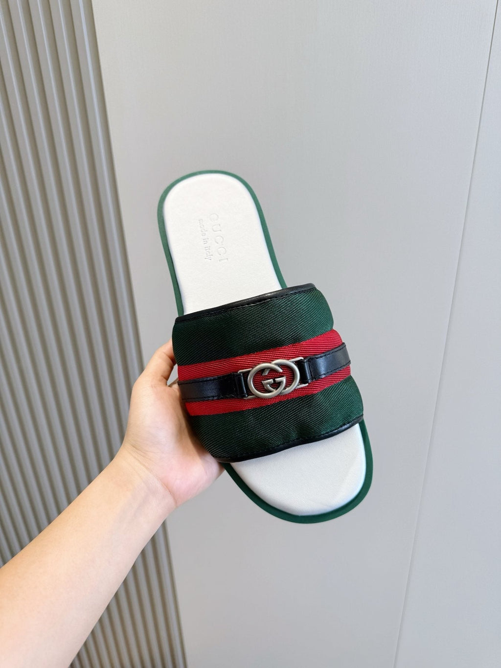 Gucci Interlocking G Slide Sandals — front