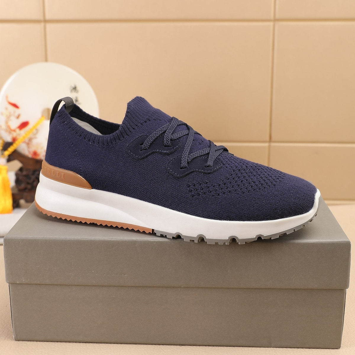 Brunello Cucinelli Knit Sneakers — side