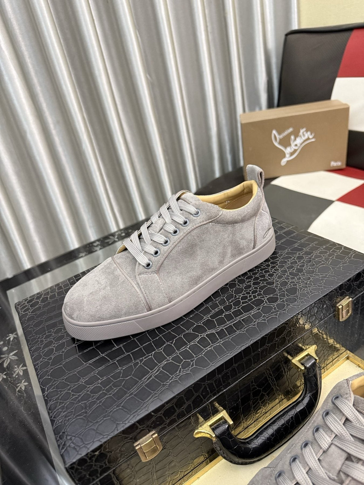 Christian Louboutin Low-Top Lace-Up Sneakers — front