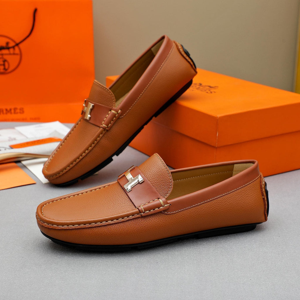Hermès H-Hardware Slip-On Loafers — side