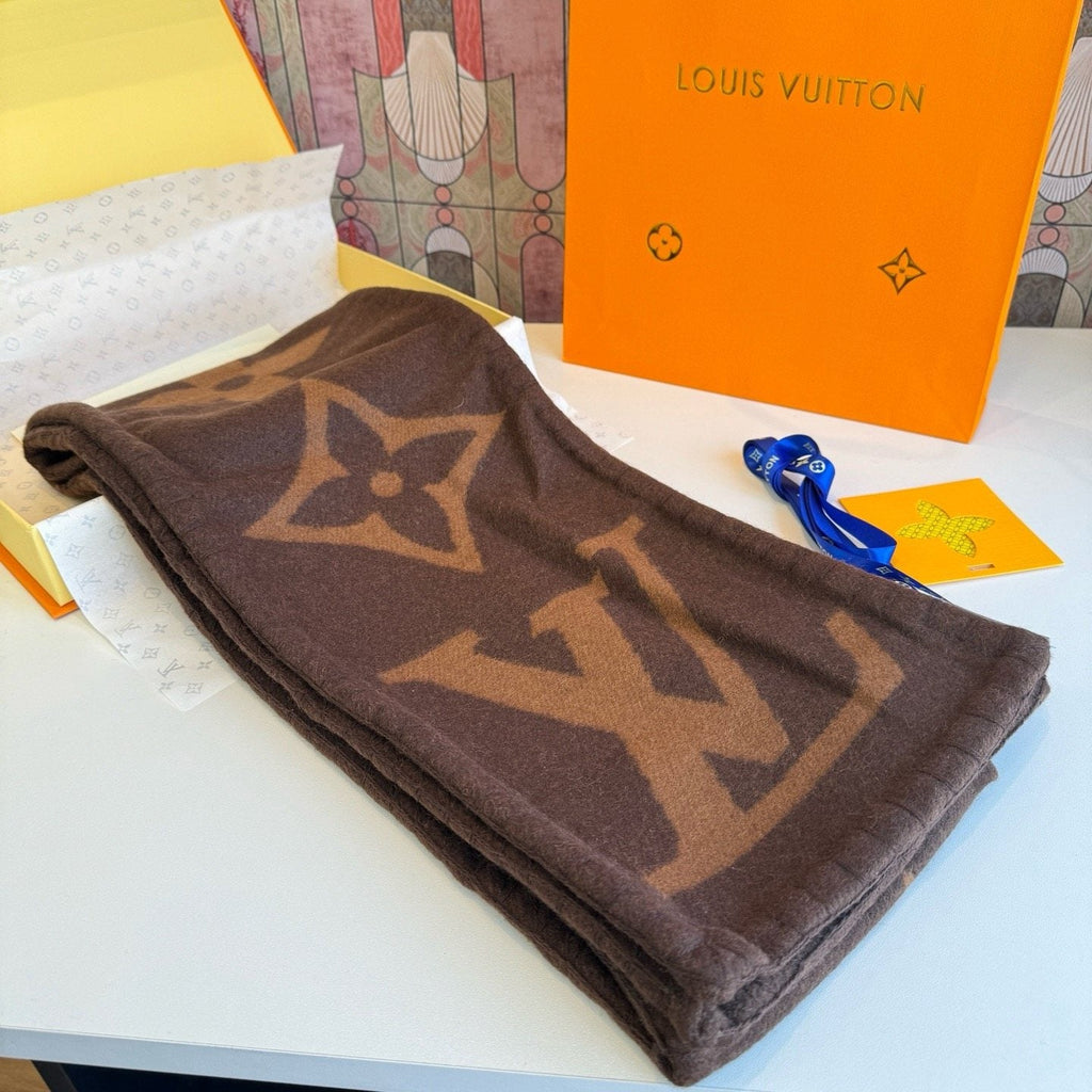 Louis Vuitton Oversized Monogram Fashion Scarf — front